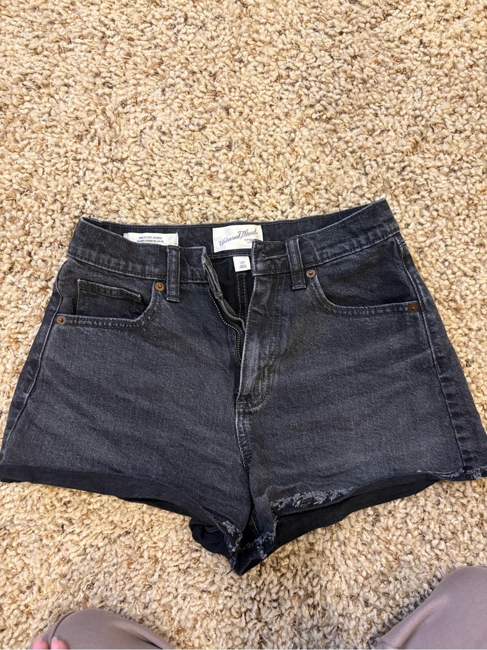 Black Denim High-Rise Women’s Shorts